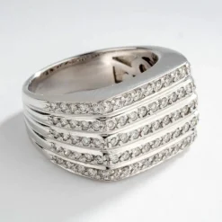 Bague moderne Or gris Diamants