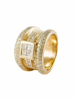 Bague Moderne Or Jaune & Diamants