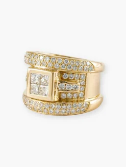 Bague Moderne Or Jaune & Diamants