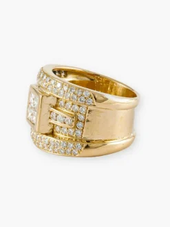 Bague Moderne Or Jaune & Diamants