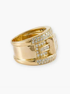 Bague Moderne Or Jaune & Diamants