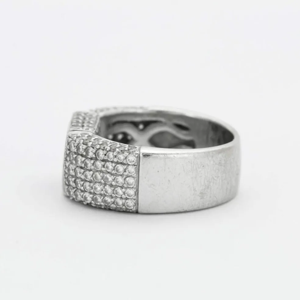 Bague Moderniste Saphirs Diamants