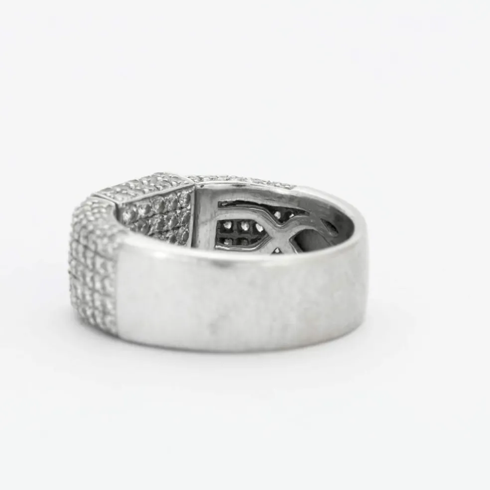 Bague Moderniste Saphirs Diamants