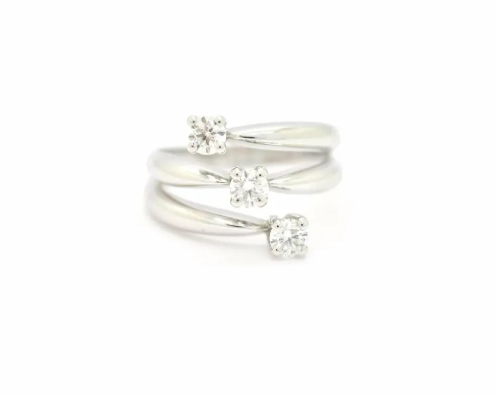 Bague modèle Recarlo avec diamants
