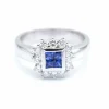 Bague MONACO avec diamants et saphirs