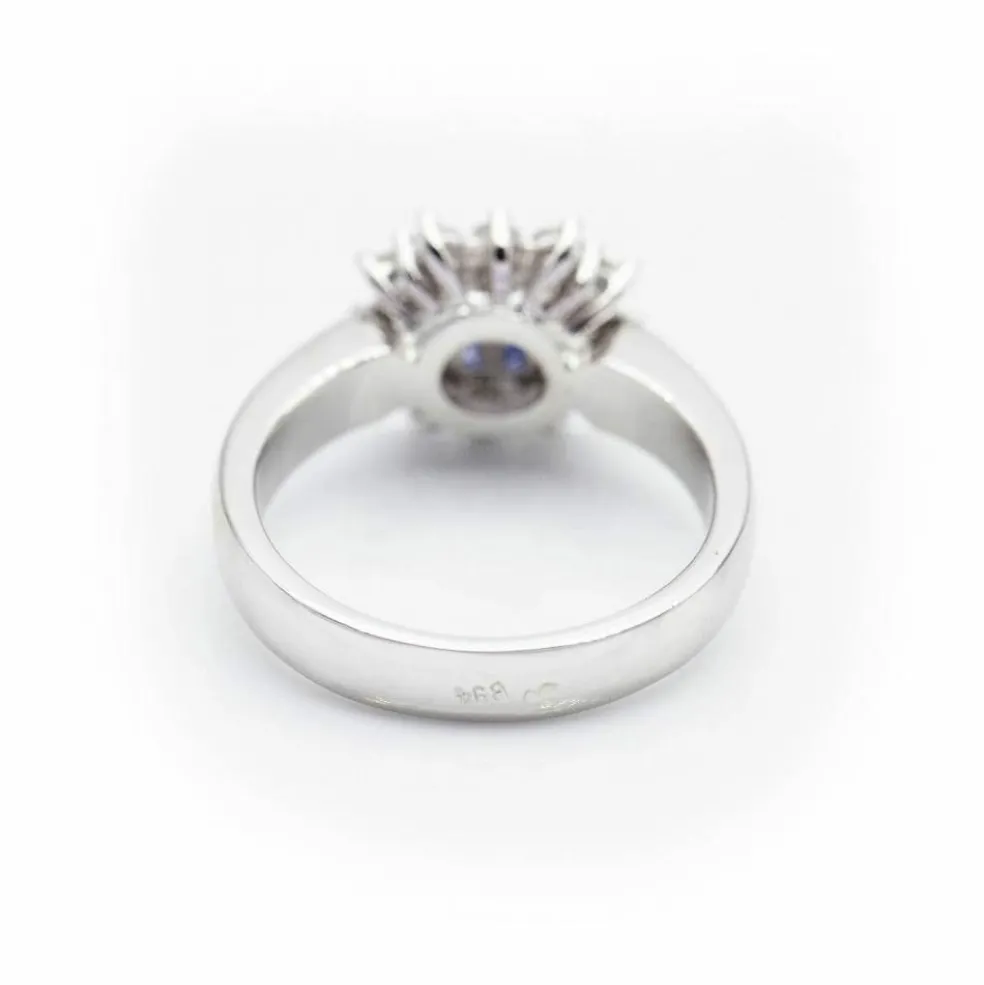 Bague MONACO avec diamants et saphirs