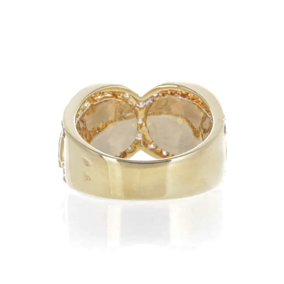 Bague Motif Panthère Or et Diamants