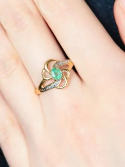 Bague Mouvementée Emeraude
