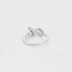 Bague Mouvementée or blanc