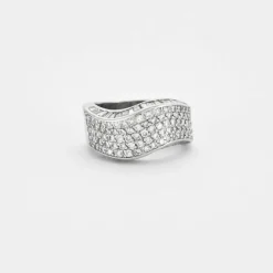 Bague mouvementée Or gris Diamants