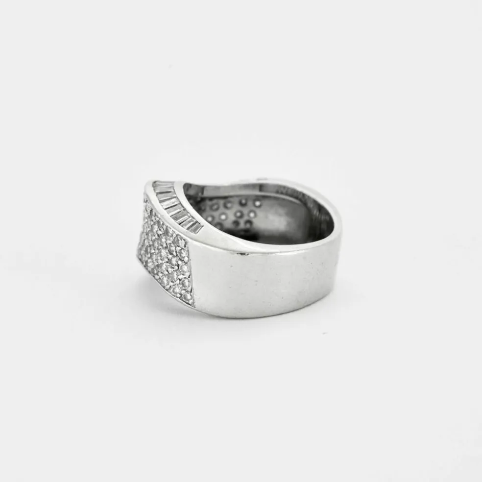 Bague mouvementée Or gris Diamants