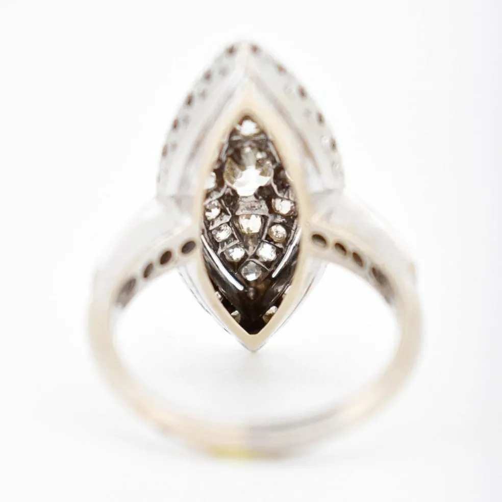 Bague Navette Diamants 4 carats