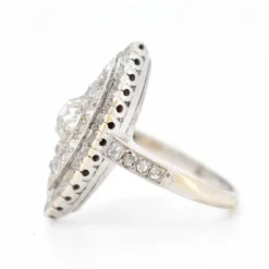 Bague Navette Diamants 4 carats