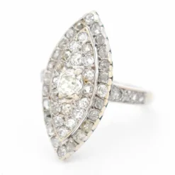 Bague Navette Diamants 4 carats