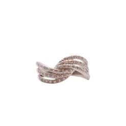 Bague Noeud de Diamants or blanc 18k