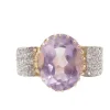 Bague noeud améthyste et diamants