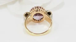 Bague noeud améthyste et diamants