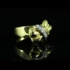 Bague noeud diamants
