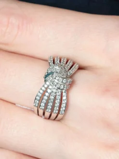 Bague Noeud Diamants