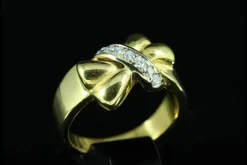 Bague noeud diamants