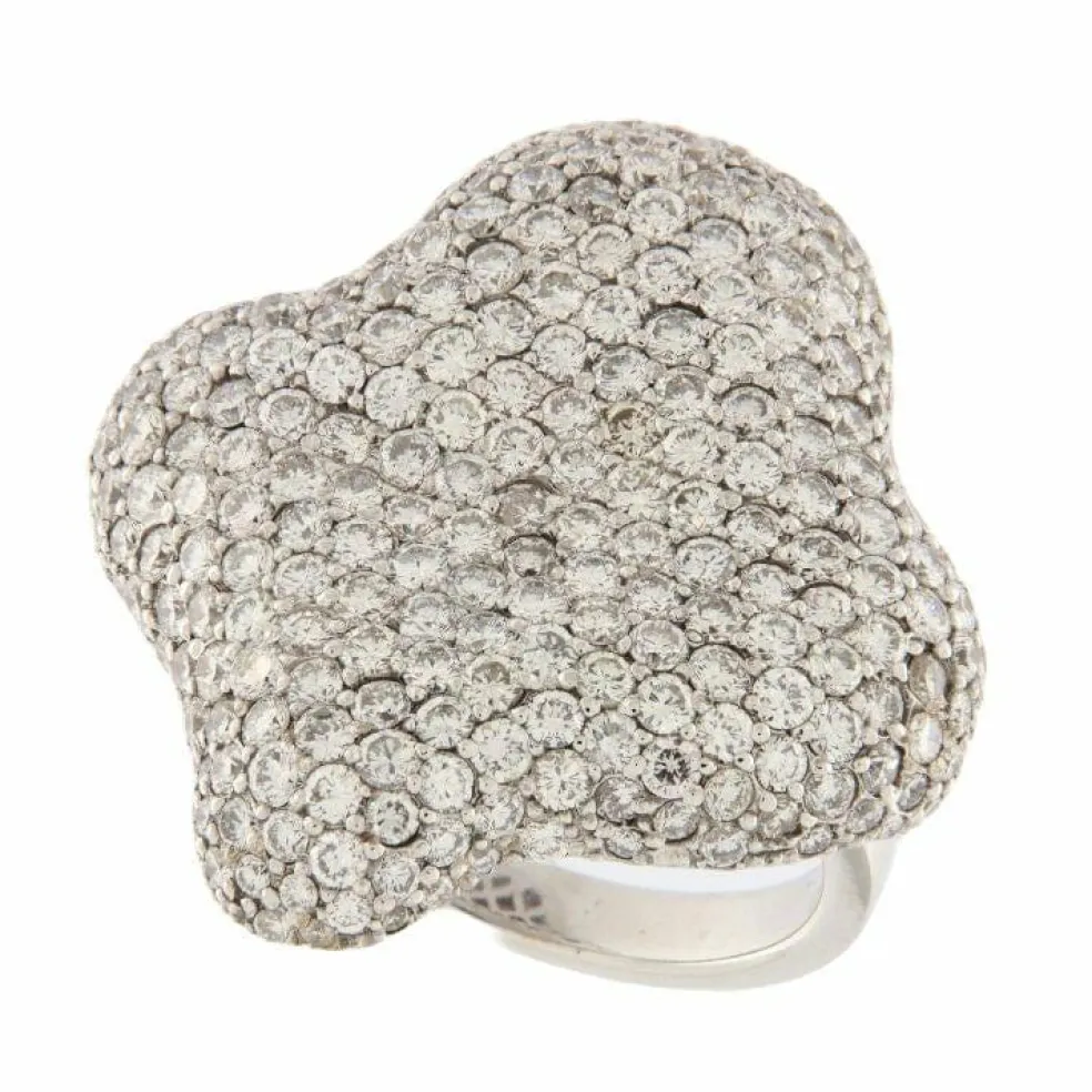 Bague Nuage pavage diamants 5,17 ct