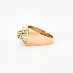 Bague nœud diamants or jaune