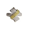 Bague nœud, en or et diamants