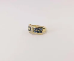 Bague nœud Saphir & Diamants