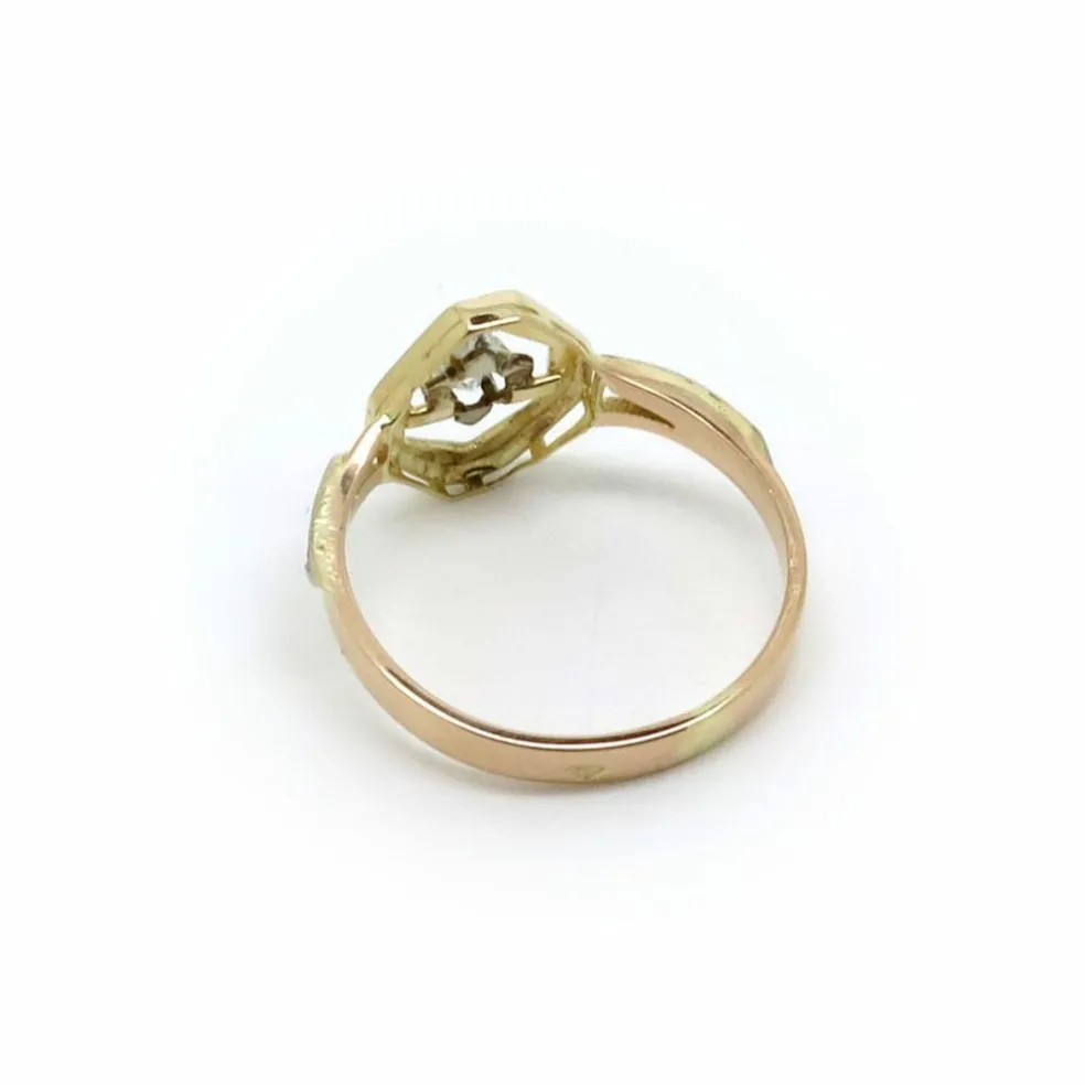 Bague Octogonale Diamants
