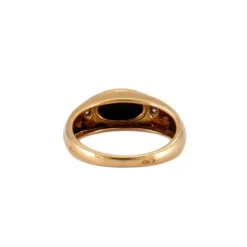 BAGUE ONYX & DIAMANTS