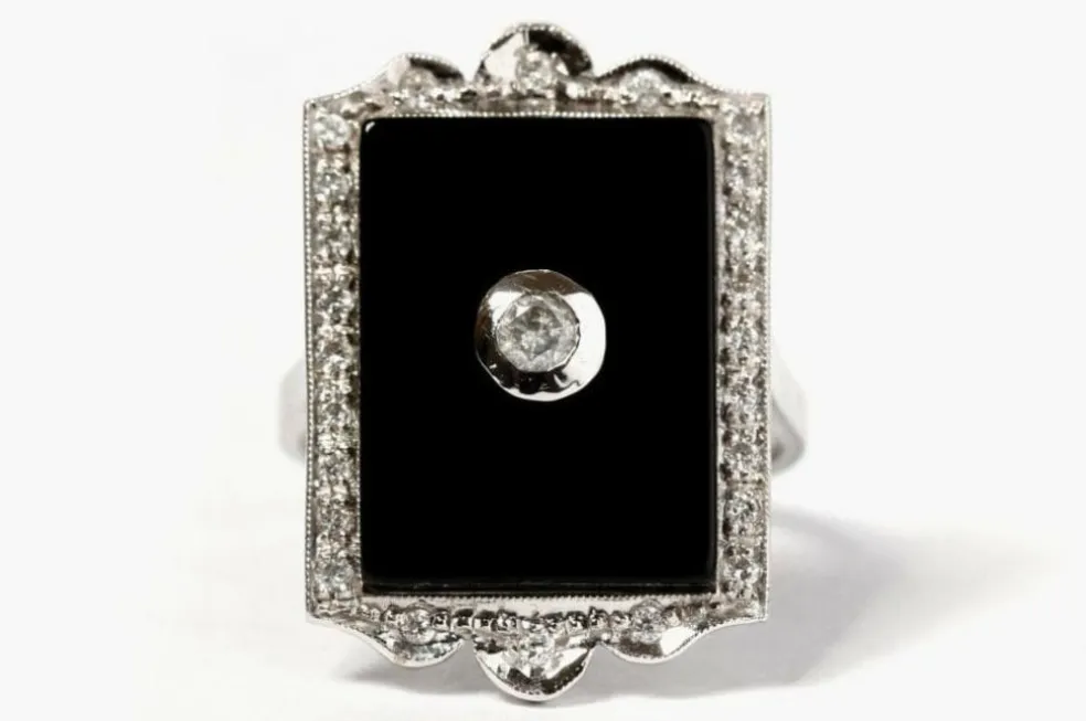 Bague Onyx Diamants