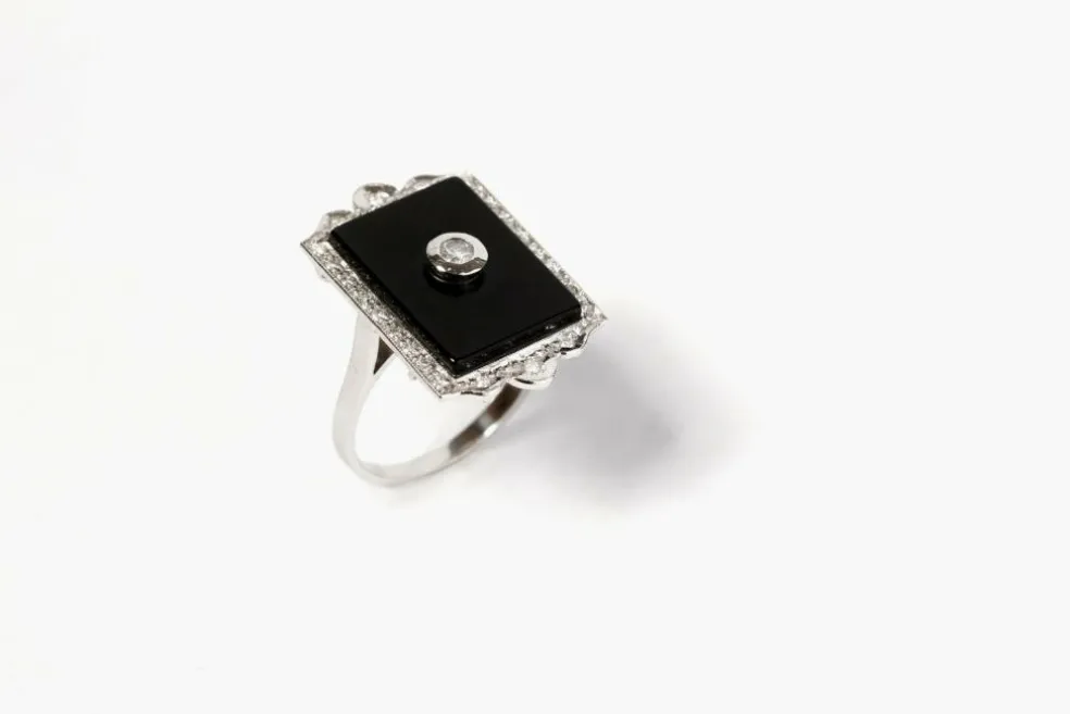 Bague Onyx Diamants