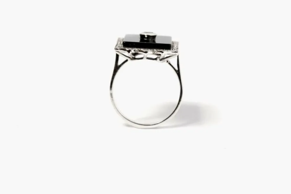 Bague Onyx Diamants