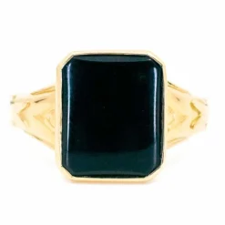 Bague, onyx ou