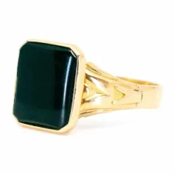 Bague, onyx ou