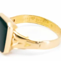 Bague, onyx ou