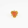 Bague opale de feu pain de sucre