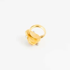 Bague opale de feu pain de sucre