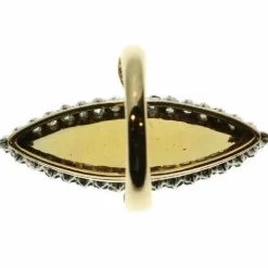 Bague opale et diamant