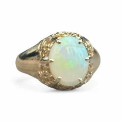Bague opale or jaune 18 carats