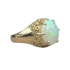 Bague opale or jaune 18 carats