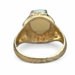 Bague opale or jaune 18 carats
