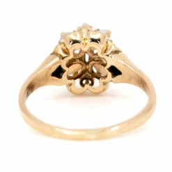 Bague opales, diamants