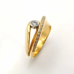 Bague or & diamants