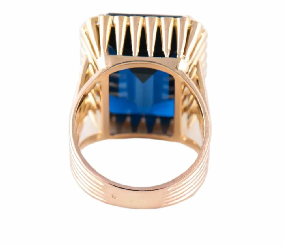BAGUE OR & SPINELLE