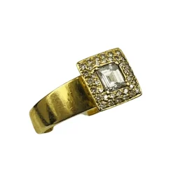 Bague Or avec Diamant Central