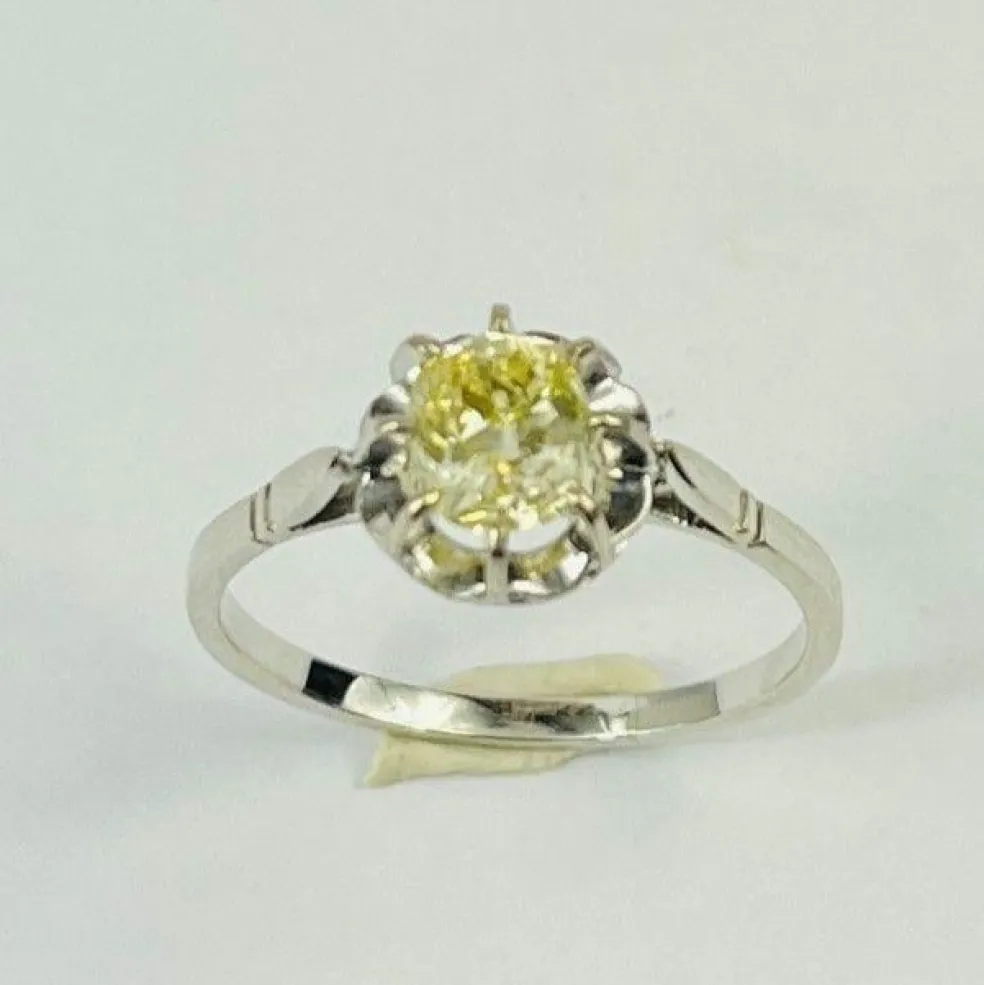 Bague Or avec Diamant Solitaire