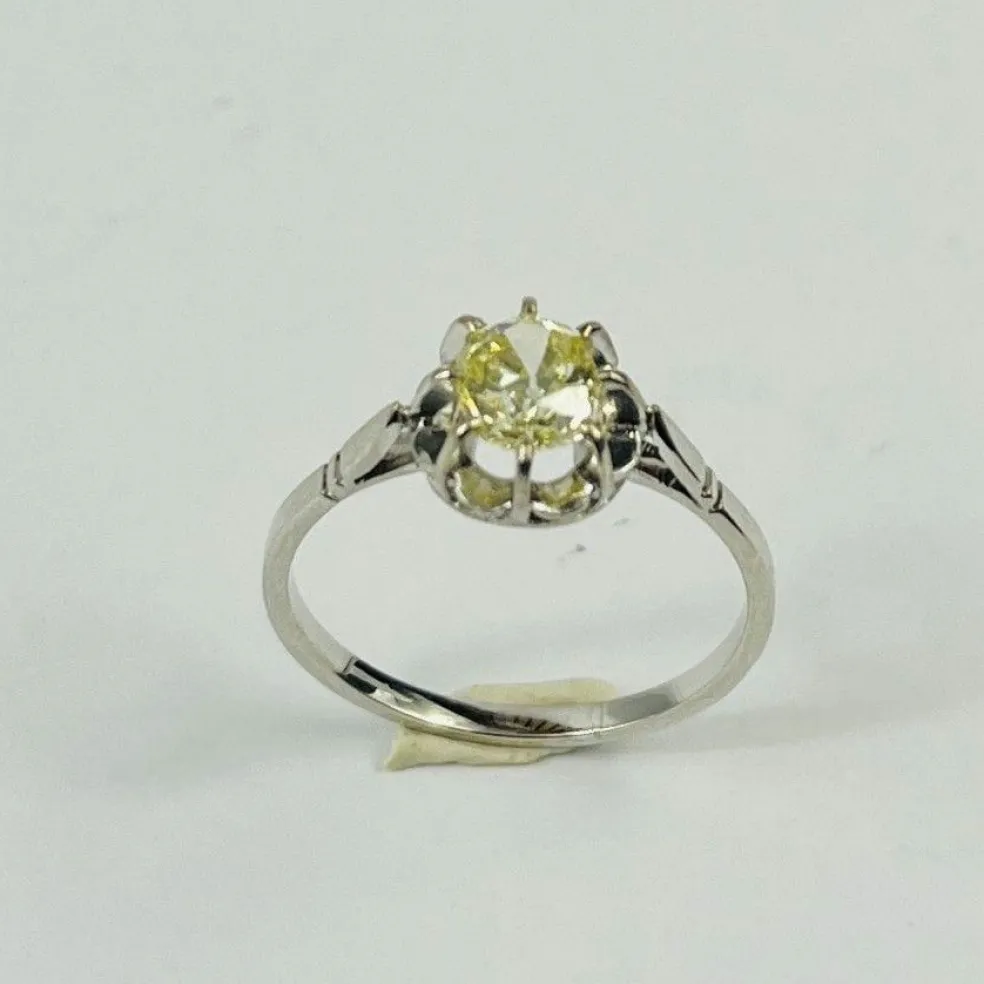 Bague Or avec Diamant Solitaire