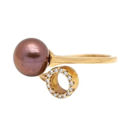 Bague ORÊ avec Diamants et Perles