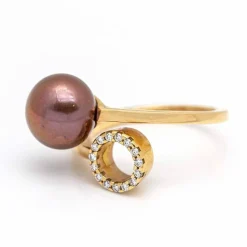 Bague ORÊ avec Diamants et Perles